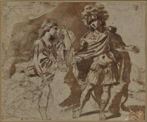 Italy - Aeneas parting with Dido, 17th century Italy - Aeneas parting with Dido, 17th century