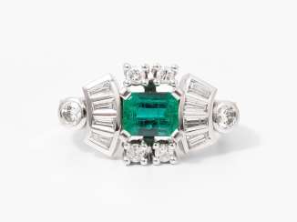 Smaragd-Diamant-Ring Smaragd-Diamant-Ring