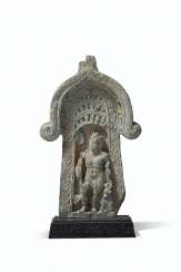 A GREEN SCHIST FRIEZE FRAGMENT DEPICTING A MARINE DEITY A GREEN SCHIST FRIEZE FRAGMENT DEPICTING A MARINE DEITY