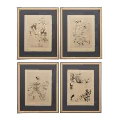 DALI, SALVADOR (1904-1989), 4 Blatt aus DALI, SALVADOR (1904-1989), 4 Blatt aus