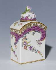 Baroque Caddy. MEISSEN, 1750-1760, Baroque Caddy. MEISSEN, 1750-1760,