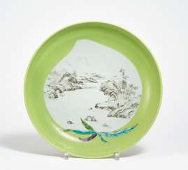 Large plate with landscape Large plate with landscape