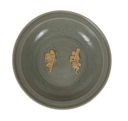 Rare Large Celadon Bowl, Rare Large Celadon Bowl,