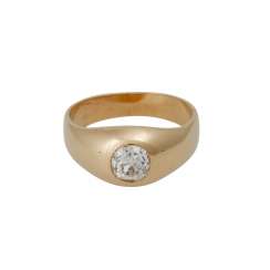 Solitaire ring with old European cut diamond approx 0,95 ct, Solitaire ring with old European cut diamond approx 0,95 ct,