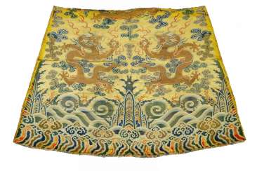 RARE FRAGMENT OF IMPERIAL YELLOW DRAGON ROBE RARE FRAGMENT OF IMPERIAL YELLOW DRAGON ROBE
