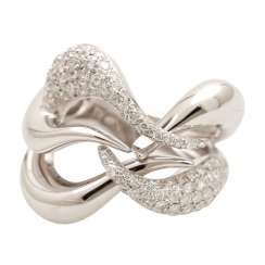 BUCHERER Ring with brilliant-cut diamonds, approximately 1.5 ct, W - LGW / VS - SI, BUCHERER Ring with brilliant-cut diamonds, approximately 1.5 ct, W - LGW / VS - SI,