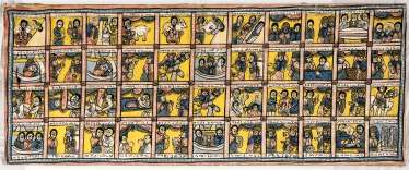 Large-format paintings of the story of the Queen of Sheba Large-format paintings of the story of the Queen of Sheba