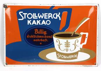 Enamel Shield *Stollwerck Cocoa* Enamel Shield *Stollwerck Cocoa*