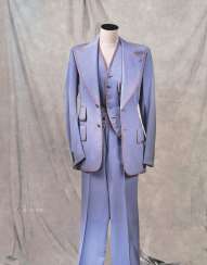 DAME TWIGGY LAWSON'S LAVENDER THREE PIECE SUIT DAME TWIGGY LAWSON'S LAVENDER THREE PIECE SUIT