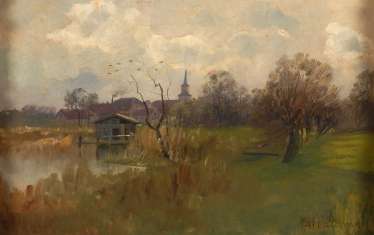 Baum, Paul: the Thuringian countryside when We Baum, Paul: the Thuringian countryside when We