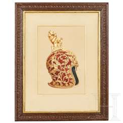 "Venetian parade helmet", gouache, France, around 1880 "Venetian parade helmet", gouache, France, around 1880