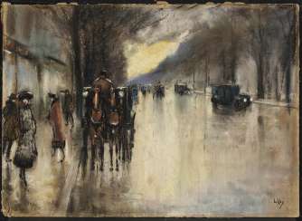 Street scene in the Tiergarten. 1915-20 Street scene in the Tiergarten. 1915-20