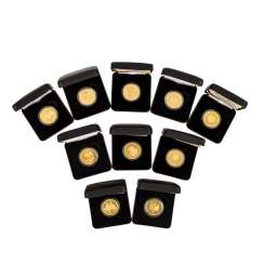 BRD/GOLD - 10 x 100 euros per 1/2 ounce, BRD/GOLD - 10 x 100 euros per 1/2 ounce,