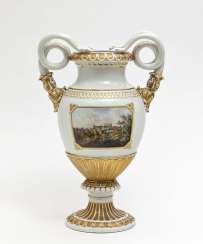 Meissen snake-handle vase, based on a model by Ernst A. Leuteritz Meissen snake-handle vase, based on a model by Ernst A. Leuteritz