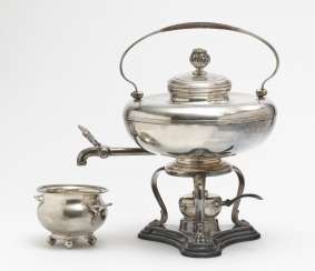 Kettle with réchaud and sugar bowl. Vienna, 1st third of the 19th century, Stefan Mayerhofer Kettle with réchaud and sugar bowl. Vienna, 1st third of the 19th century, Stefan Mayerhofer