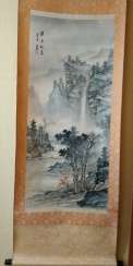 Traditional Japanese scroll painting Traditional Japanese scroll painting