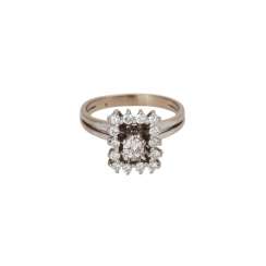 Ring with brilliant-cut diamonds together approximately 0.3 ct Ring with brilliant-cut diamonds together approximately 0.3 ct
