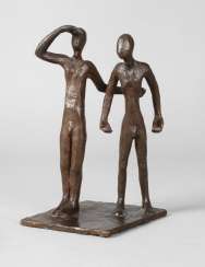 Oskar Höfinger attributed to modern bronze group Oskar Höfinger attributed to modern bronze group