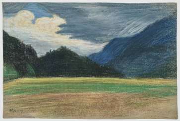 View to the mountains (about the Murnauer Moor). 1903 View to the mountains (about the Murnauer Moor). 1903