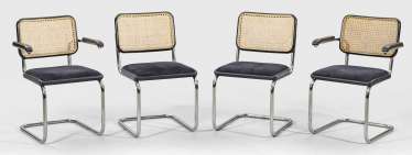 Четыре Bauhaus-консольные Marcel Breuer Четыре Bauhaus-консольные Marcel Breuer