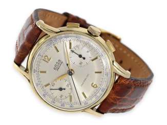 Watch: large, rare Chronograph watch with special case and an interesting dedication, Präsentuhr of Venus SA Emile Nicolet, Manufacture d'horlogerie A. Reymond SA ARSA 1949 Watch: large, rare Chronograph watch with special case and an interesting dedication, Präsentuhr of Venus SA Emile Nicolet, Manufacture d'horlogerie A. Reymond SA ARSA 1949
