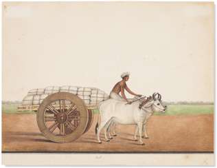 AN OX-DRAWN CART AN OX-DRAWN CART