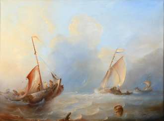 BEEST, Albert van: ships on the open sea. BEEST, Albert van: ships on the open sea.
