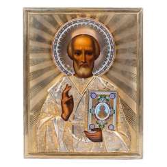 A rare icon of Saint Nicholas the Wonderworker A rare icon of Saint Nicholas the Wonderworker