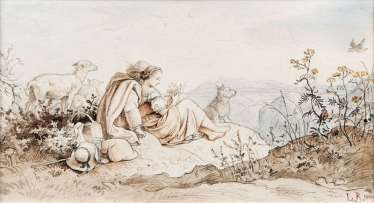 On Mountain Heights. Ludwig Richter On Mountain Heights. Ludwig Richter