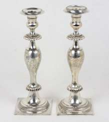 2 Candlesticks, Empire Style, Breslau, 1847 2 Candlesticks, Empire Style, Breslau, 1847