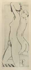 Ackermann, Max - Female Nude in front of a mirror Ackermann, Max - Female Nude in front of a mirror
