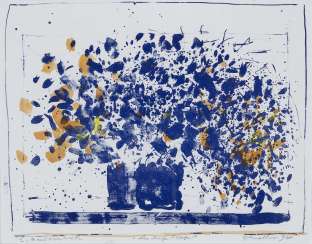 Oskar Koller - Flowers in Moroccan vase. Delphinium. Antibes. 1981-1994 Oskar Koller - Flowers in Moroccan vase. Delphinium. Antibes. 1981-1994