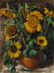 BARTHEL GILLES 1891 Rendsburg - 1977 Wees. STILL LIFE WITH SUNFLOWERS BARTHEL GILLES 1891 Rendsburg - 1977 Wees. STILL LIFE WITH SUNFLOWERS