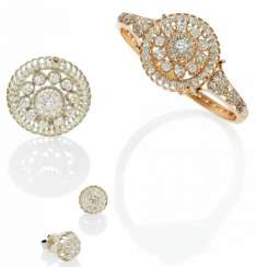 DIAMOND SET: BRACELET, BROOCH, EARRINGS DIAMOND SET: BRACELET, BROOCH, EARRINGS