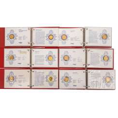 Collection de pièces d'or BW Bank exceptionnelle et plus ancienne en 6 volumes, Collection de pièces d'or BW Bank exceptionnelle et plus ancienne en 6 volumes,