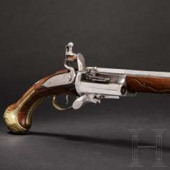 Three can be harvested flintlock-Revolver, German/Flemish, around 1730 Three can be harvested flintlock-Revolver, German/Flemish, around 1730