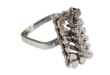 Designring 585 Weissgold Designring 585 Weissgold