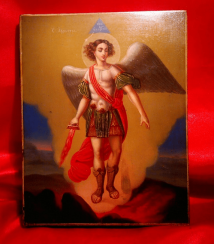 The icon of Archangel Michael, 19th century The icon of Archangel Michael, 19th century