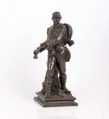 Alte Bronze Figur «Infanterist» Alte Bronze Figur «Infanterist»