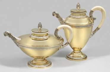 Coffee and teapot in the Empire style Coffee and teapot in the Empire style