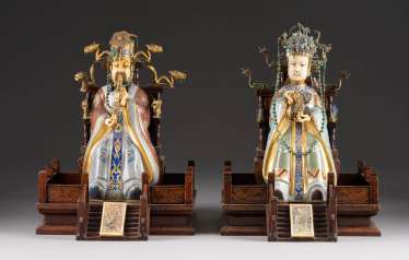 EMPEROR COUPLE ON THRONES China EMPEROR COUPLE ON THRONES China