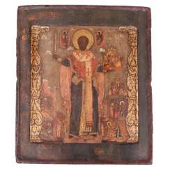 A rare icon of Saint Nicholas the Wonderworker of Myra A rare icon of Saint Nicholas the Wonderworker of Myra