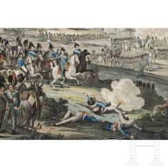 Johann Lorenz Rugendas (1775 - 1826), three large-format colored etchings with scenes from the Napoleonic Wars in Bavaria Johann Lorenz Rugendas (1775 - 1826), three large-format colored etchings with scenes from the Napoleonic Wars in Bavaria