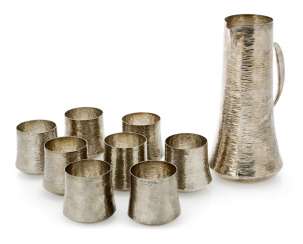 Tapio Wirkkala - pot and eight cups Tapio Wirkkala - pot and eight cups