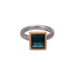 JACOBI Ring mit Indigolith 4,86 ct, JACOBI Ring mit Indigolith 4,86 ct,