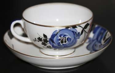 Cup and saucer from the service of the Cup and saucer from the service of the