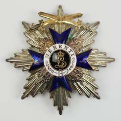 Bavaria: Military-Merit-Order, 1. Class (1905-1918), breast star with swords. Bavaria: Military-Merit-Order, 1. Class (1905-1918), breast star with swords.