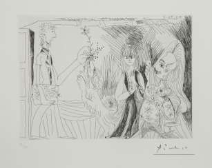 PABLO PICASSO 1881 Málaga - 1973 Mougins SHEET 69 FROM THE SERIES '156 GRAVURES' PABLO PICASSO 1881 Málaga - 1973 Mougins SHEET 69 FROM THE SERIES '156 GRAVURES'