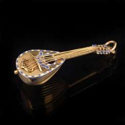 Gold pendant, with enamel 56 Gold pendant, with enamel 56