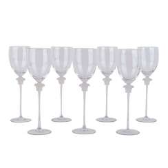 ROSENTHAL meets VERSACE 7 water glasses, 'Medusa Lumiere', 20. Century. ROSENTHAL meets VERSACE 7 water glasses, 'Medusa Lumiere', 20. Century.